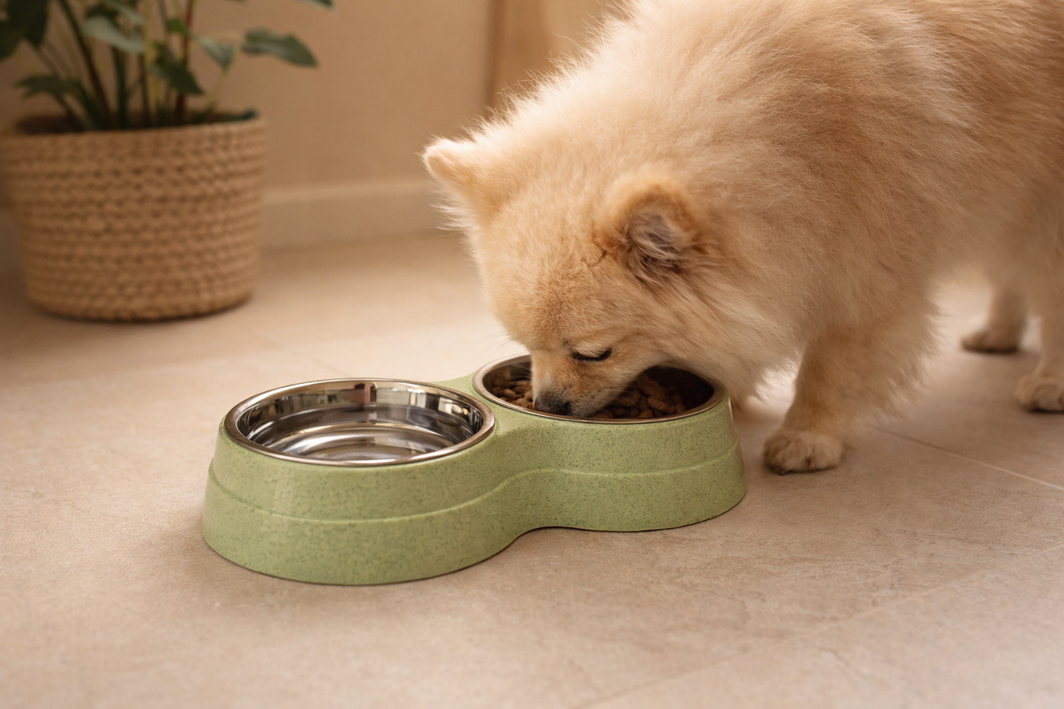 Double Pet Feeding Bowl
