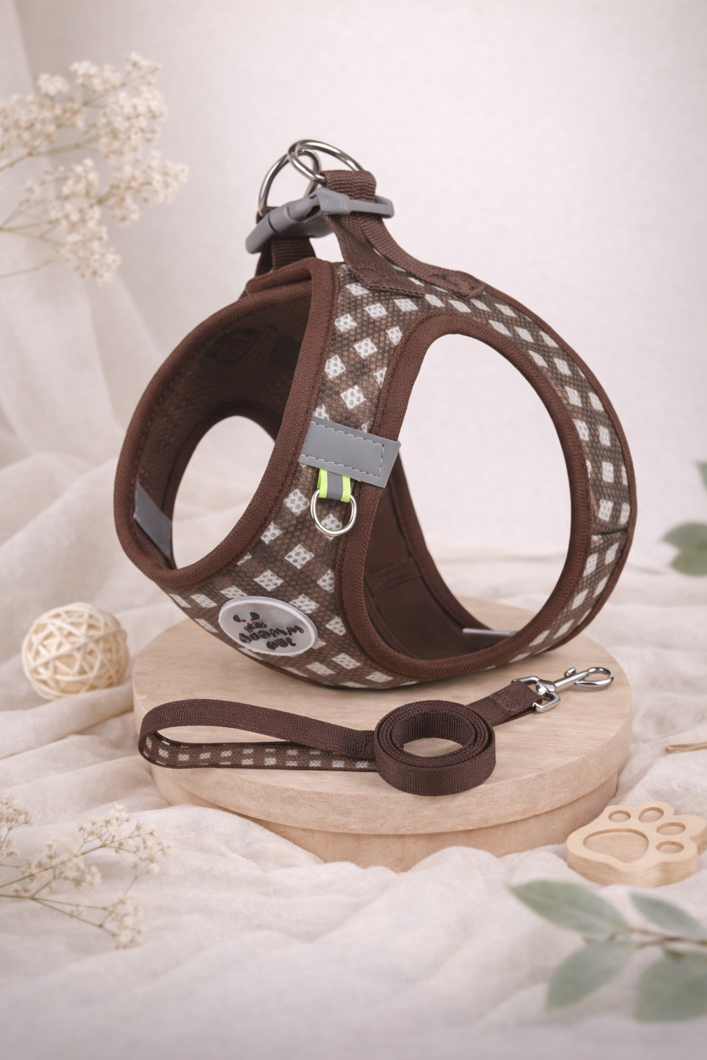 Plaid Cat Harness Set