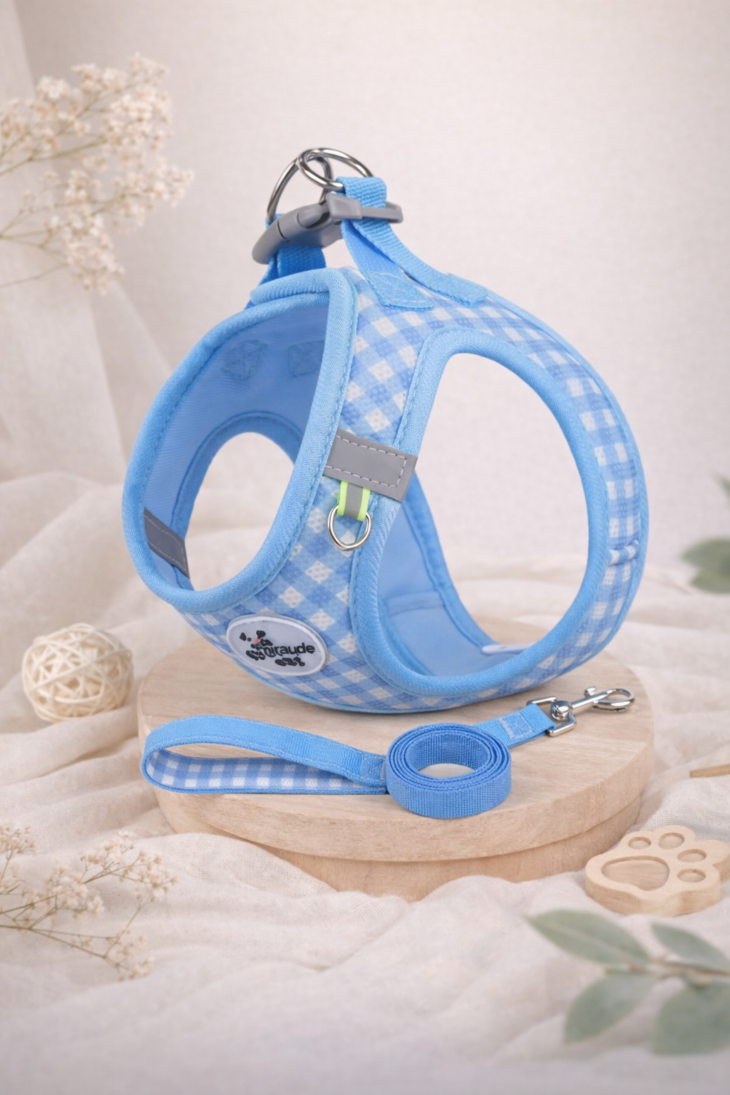 Plaid Cat Harness Set