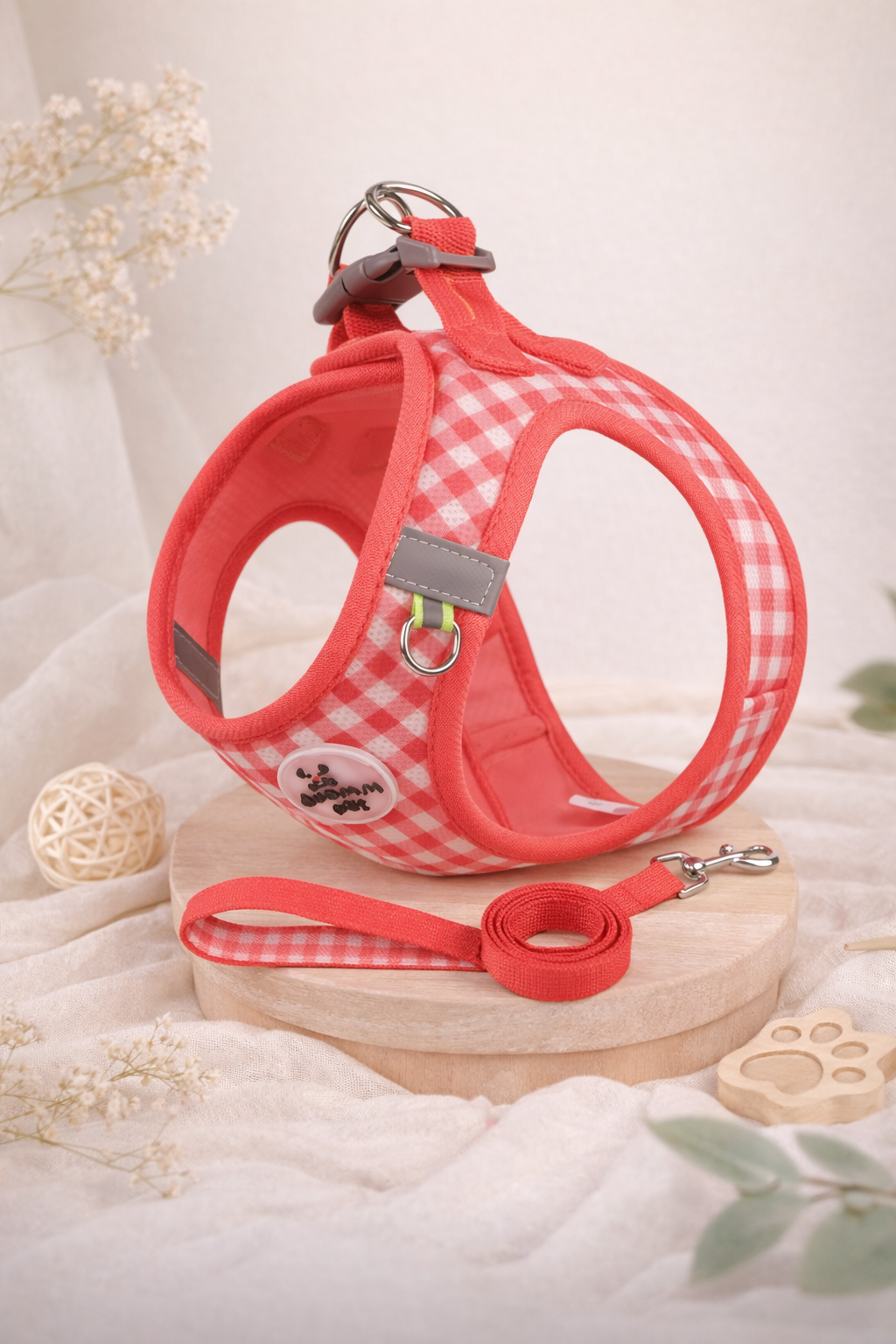 Plaid Cat Harness Set