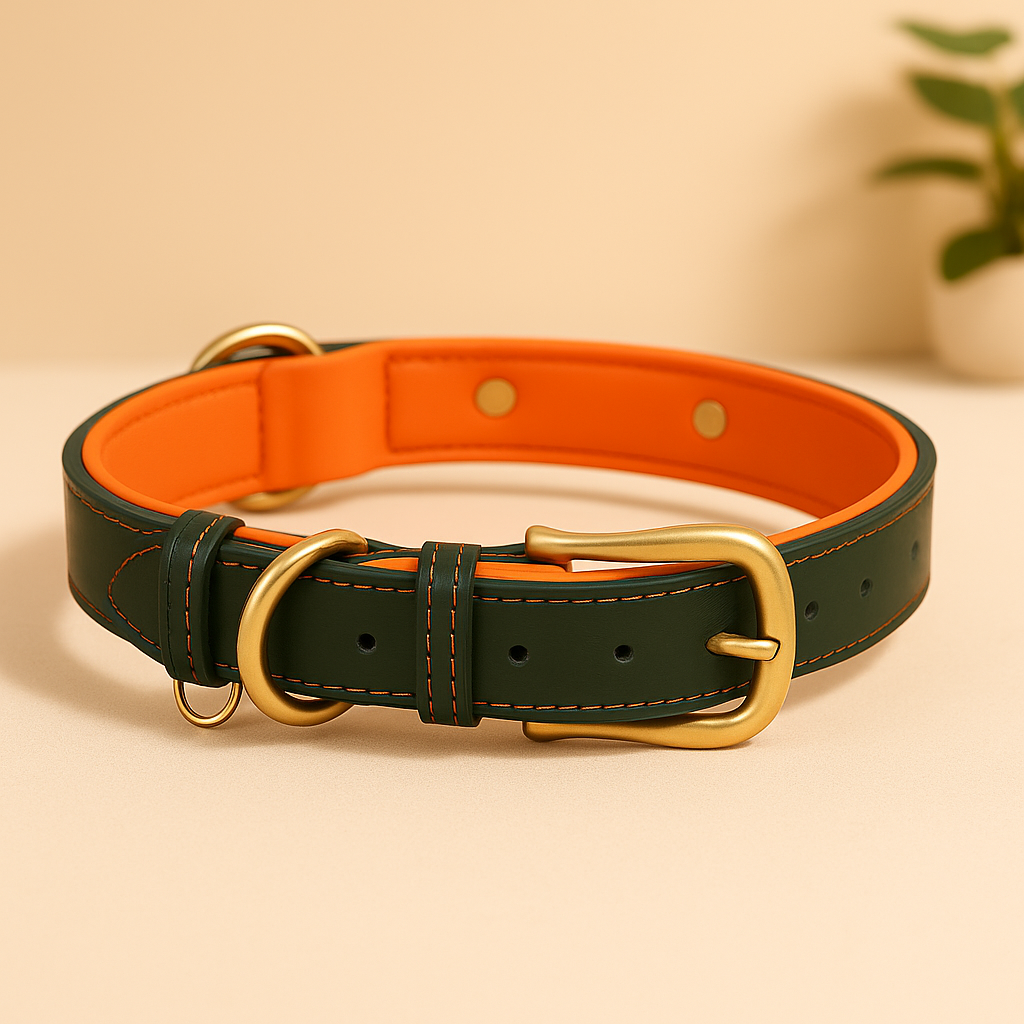 Padded Leather Dog Collar