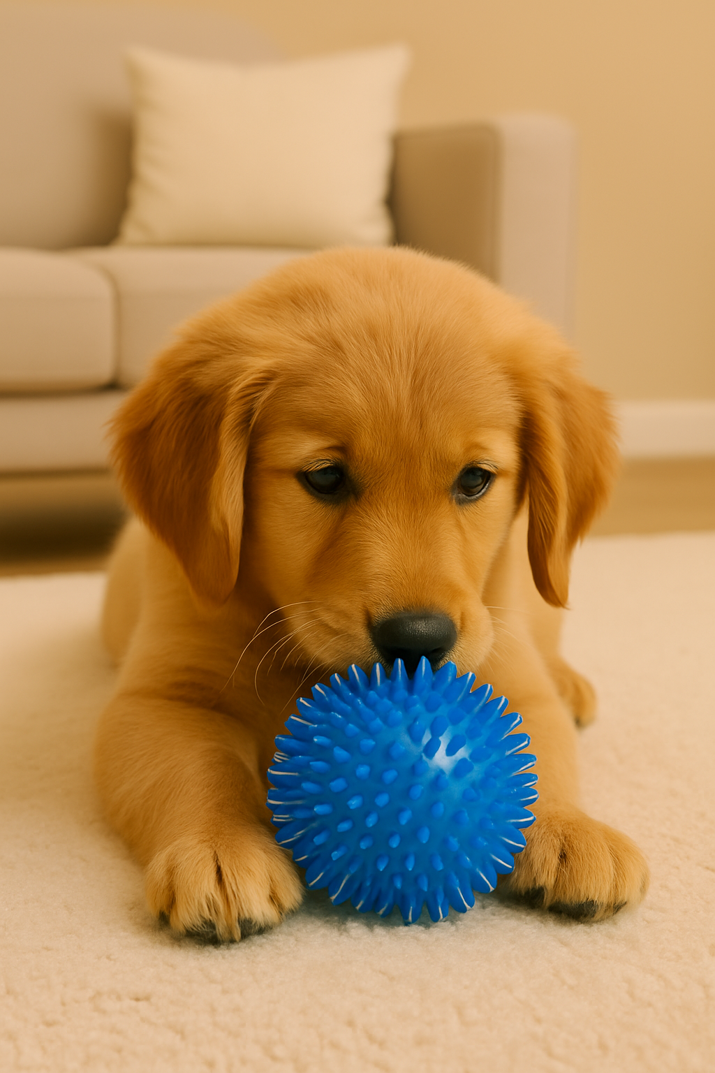 Squeaky Chew Ball Toy