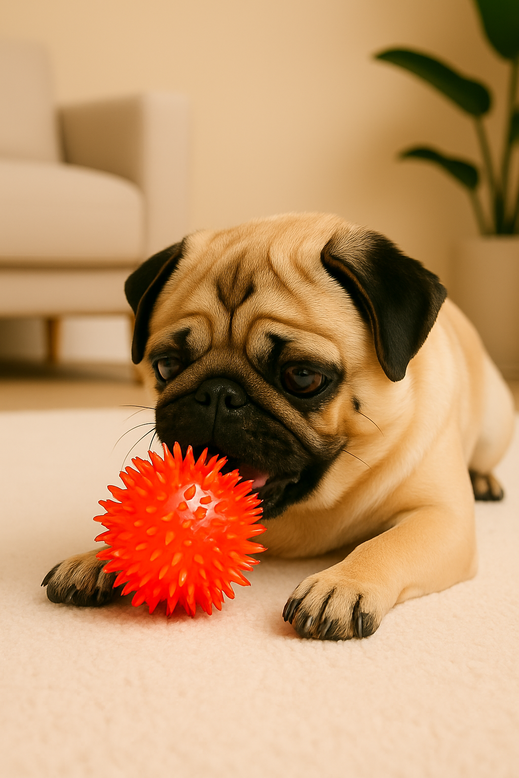 Squeaky Chew Ball Toy