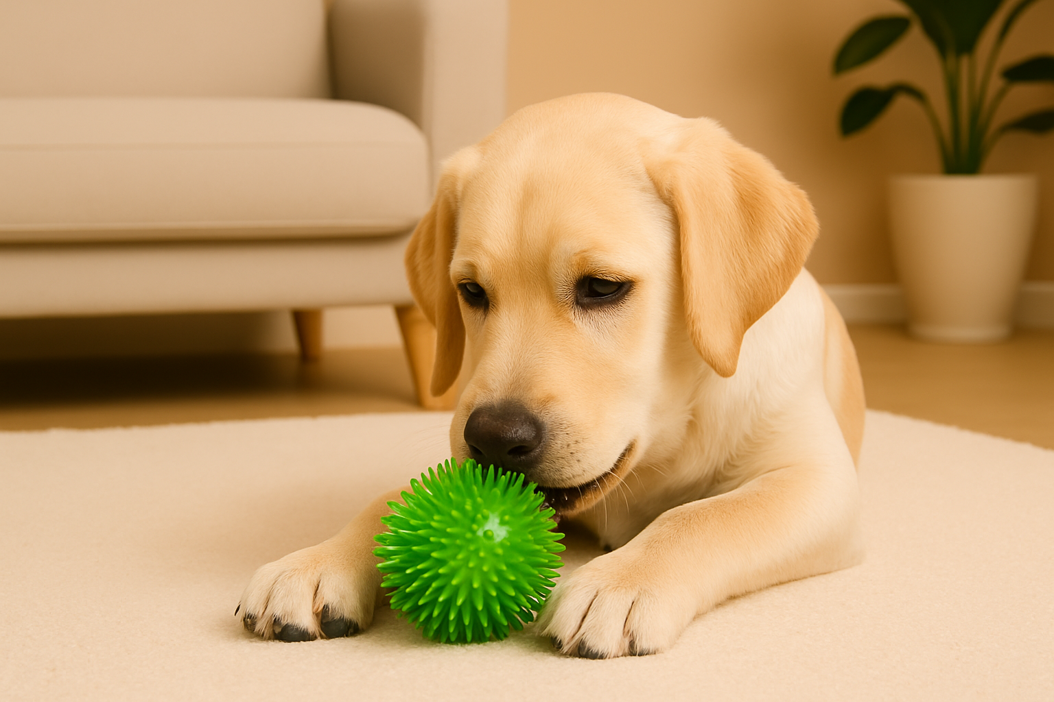 Squeaky Chew Ball Toy