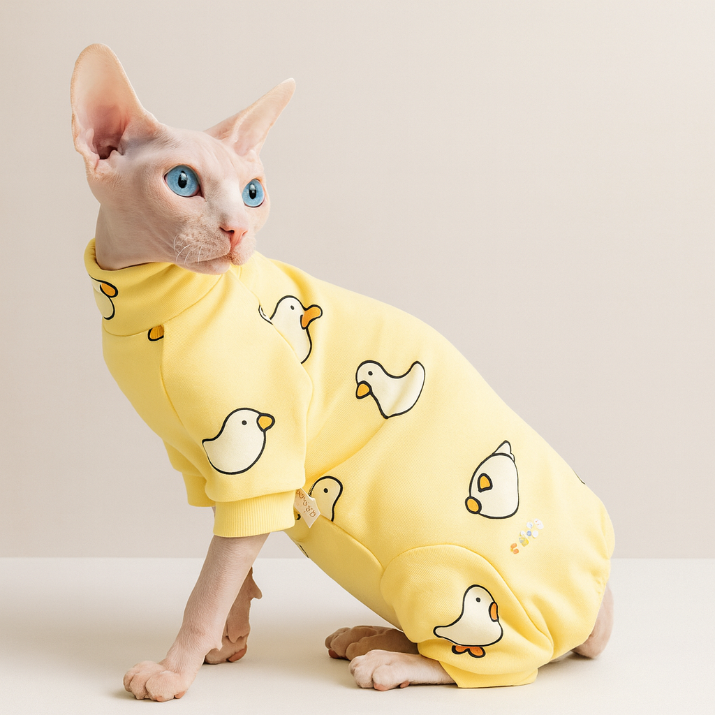 Cartoon Cat Cotton Coat
