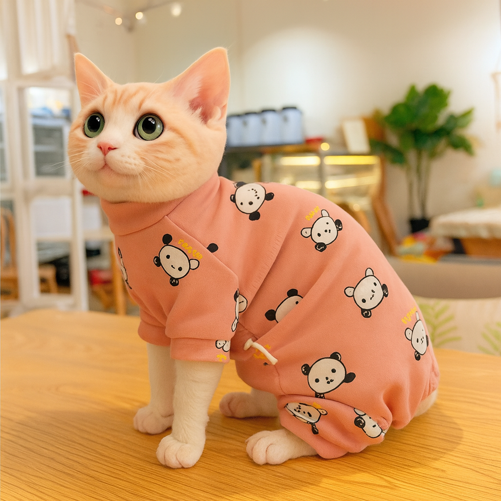 Cartoon Cat Cotton Coat