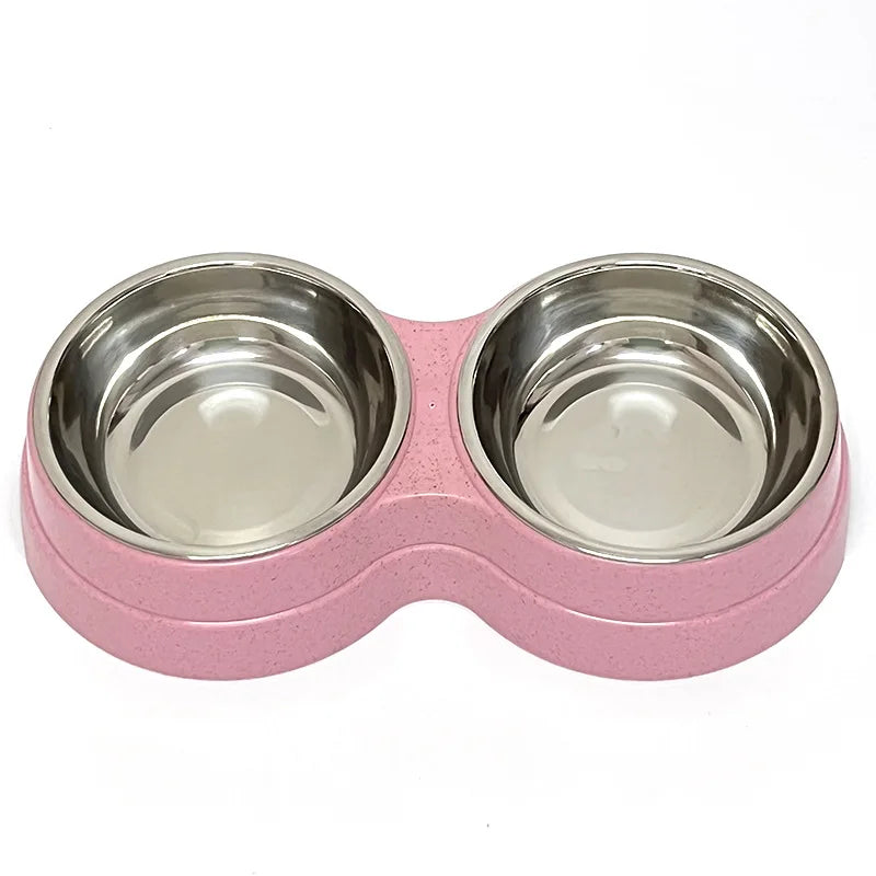 Double Pet Feeding Bowl