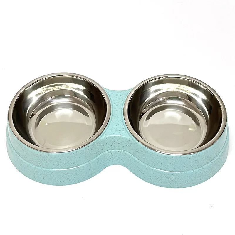 Double Pet Feeding Bowl