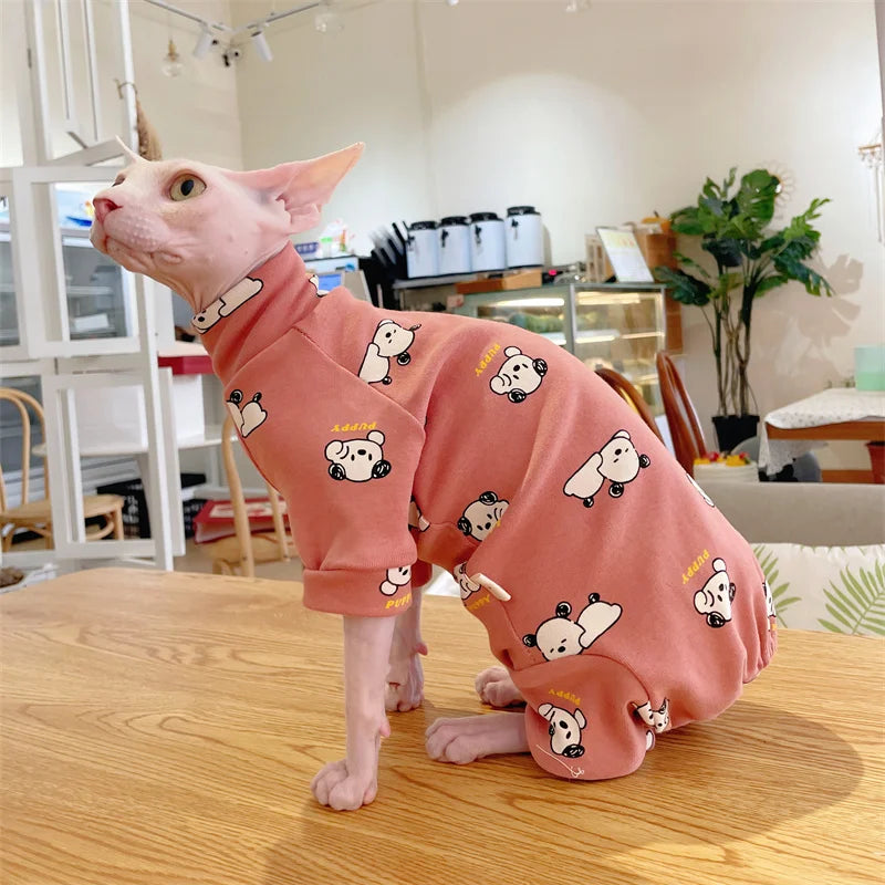 Cartoon Cat Cotton Coat