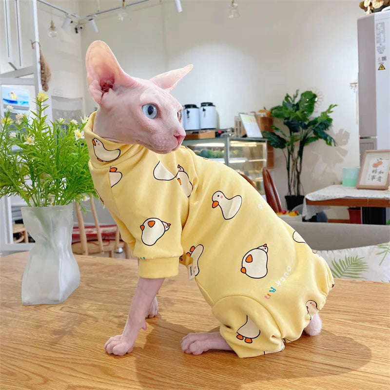 Cartoon Cat Cotton Coat